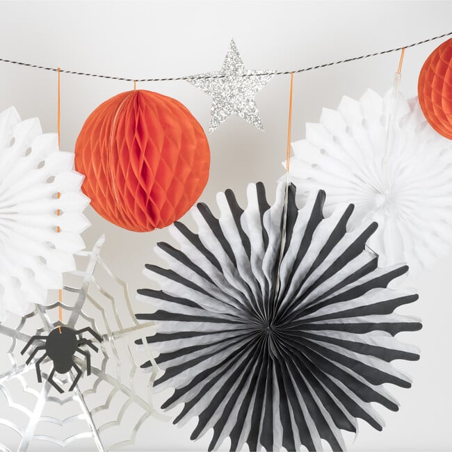 Halloween Honeycomb Shapes Garland - Meri Meri Accents & Decor | Maisonette