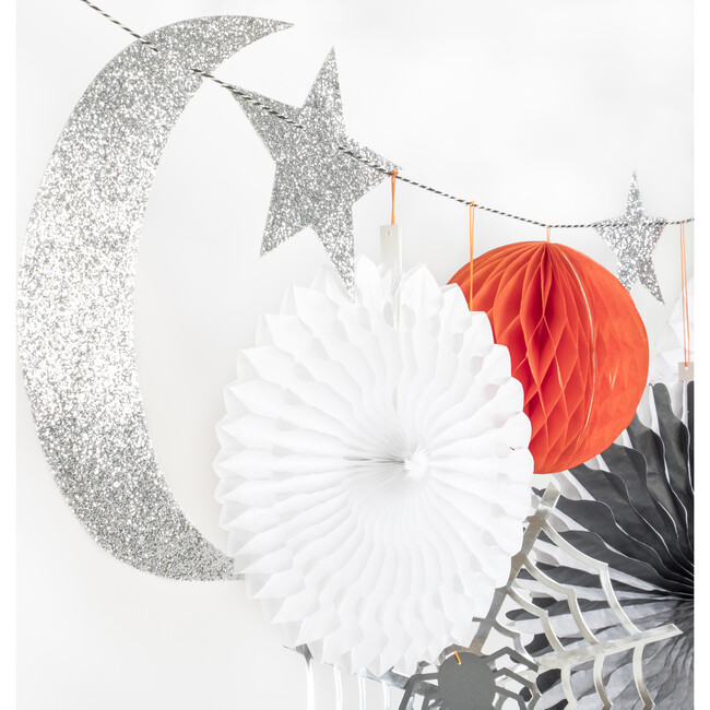 Halloween Honeycomb Shapes Garland - Garlands - 4