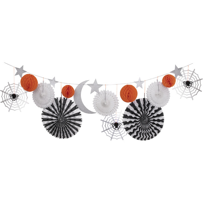 Halloween Honeycomb Shapes Garland - Garlands - 5