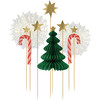 Christmas Honeycomb Cake Topper Set - Tree Toppers - 1 - thumbnail