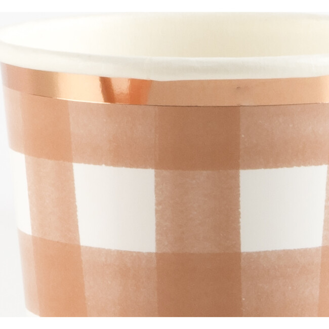 Burnt Orange Gingham Cups - Party - 3