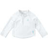 Long Sleeve Zip Rashguard Shirt, White - Rash Guards - 1 - thumbnail
