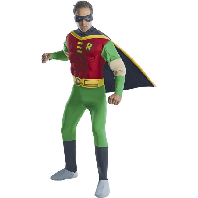 Robin Muscle Chest Adult Costume, Multi