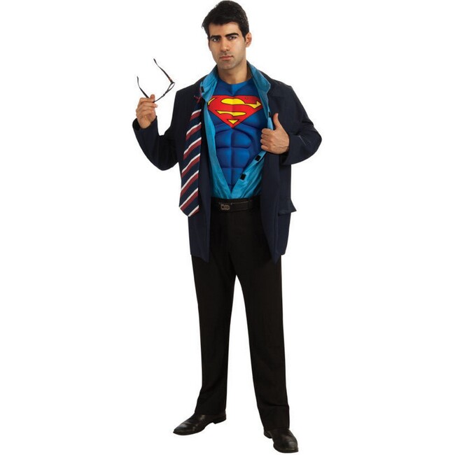 Clark Kent Superman Adult Costume, Multi