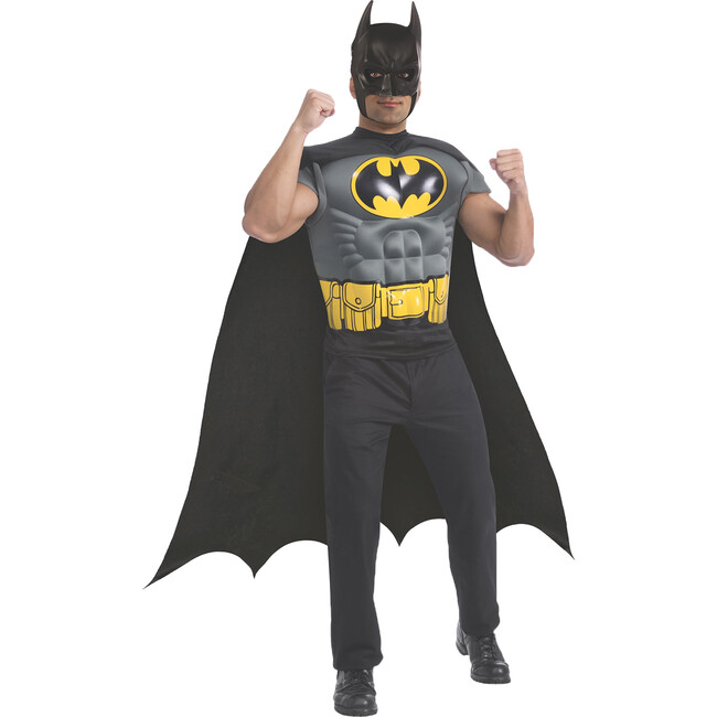 DC Comics Batman Muscle Chest Top Adult Costume, Multi