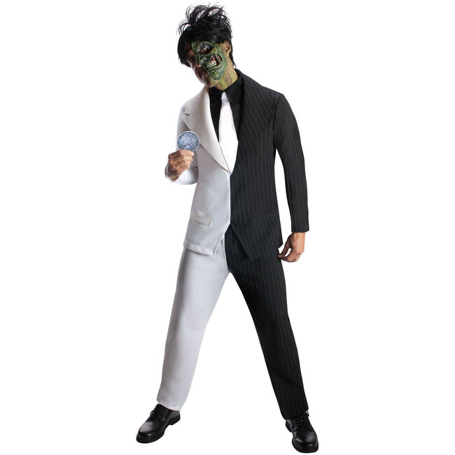 Batman Super Villain Two Face Deluxe Adult Costume, Multi