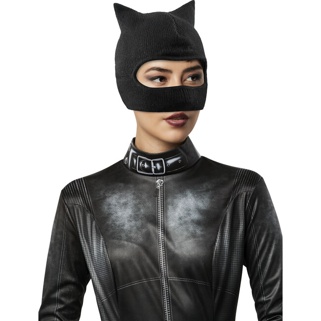 The Batman Selina Kyle Overhead Adult Deluxe Mask, Black - Costume Accessories - 1