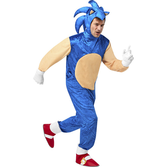 Sonic Adult Deluxe Costume, Blue