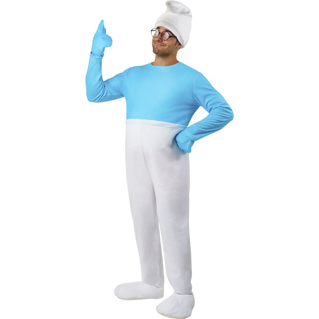 The Smurfs Brainy Smurf Adult Costume, Multi - Costumes - 1