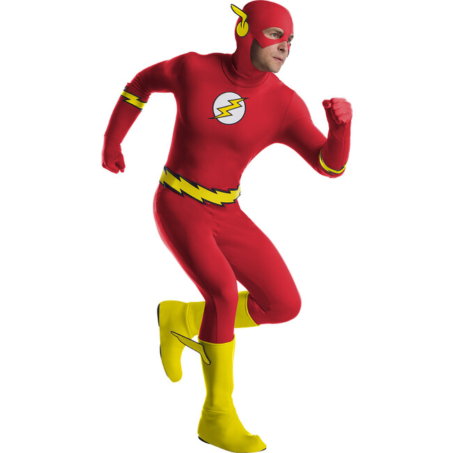 The Flash Classic Comic Deluxe Adult Costume, Multi