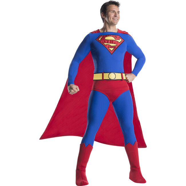 Superman Classic Comic Deluxe Adult Costume, Multi