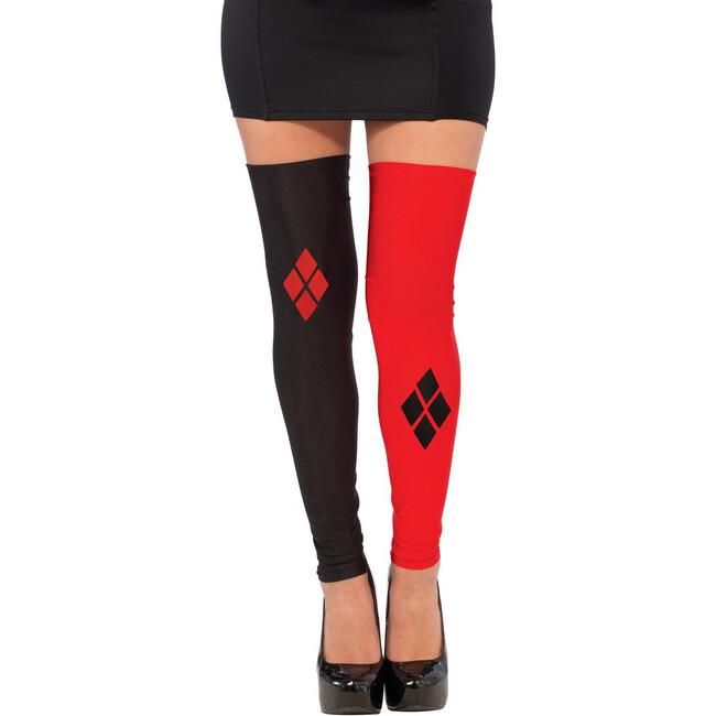 Harley Quinn Adult Thigh High Leg Warmers, Multi - Costume Accessories - 1