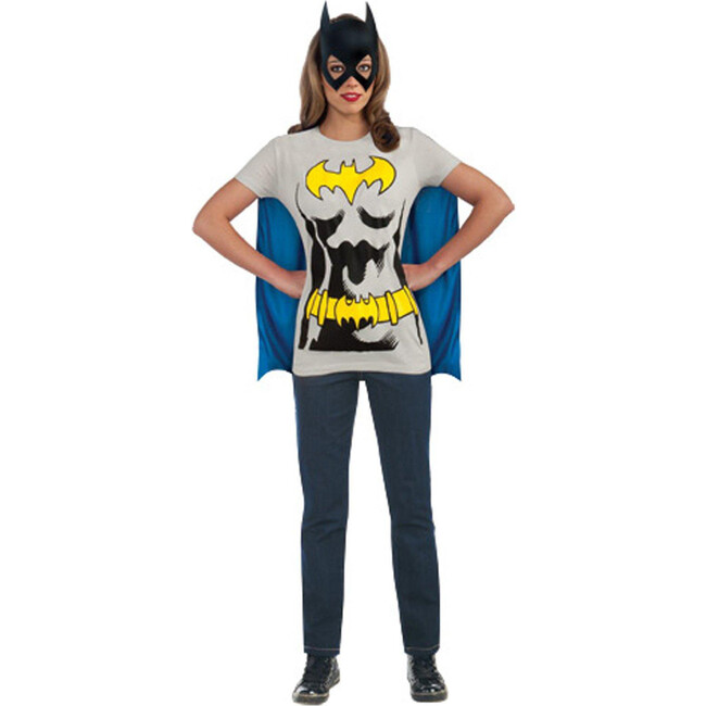 Batgirl Adult T-Shirt Costume Set, Multi