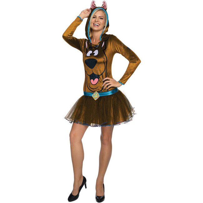 Scooby-Doo Adult Tutu Scooby Costume, Brown