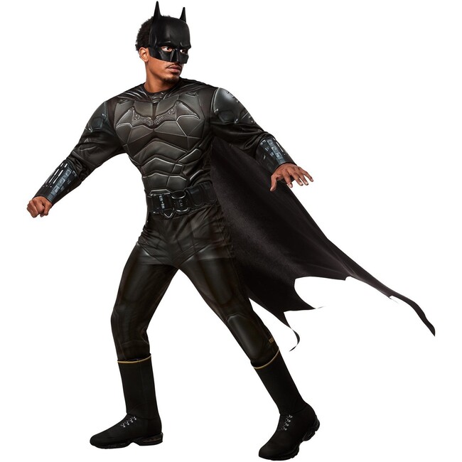 The Batman Adult Deluxe Batman Costume, Black
