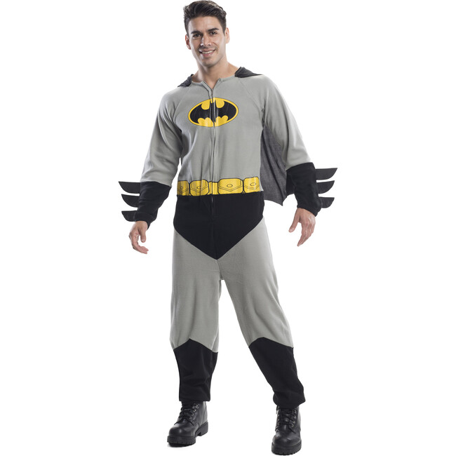 Batman Adult Cozy Jumpsuit Costume, Multi