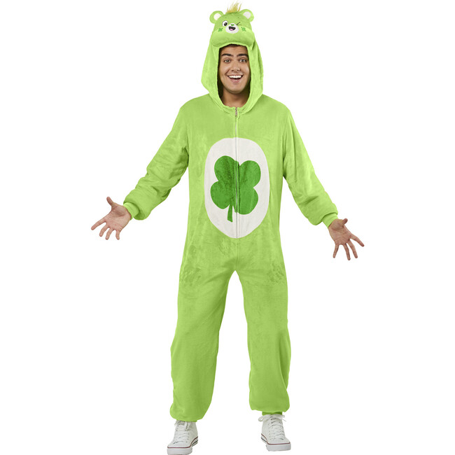 Carebears Good Luck Bear Adult Comfywear Costume, Green