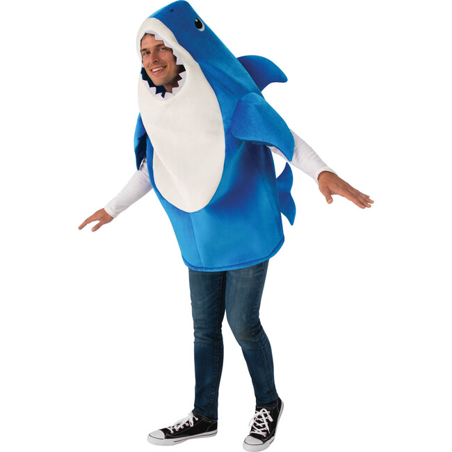 Baby Shark Daddy Shark Adult Costume, Blue