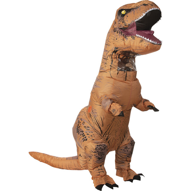 The Original Adult Plus Inflatable T-Rex Costume, Brown - Costumes - 1