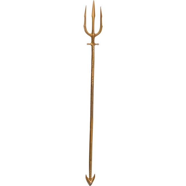 Aquaman 48in Trident Costume Accessory, Gold