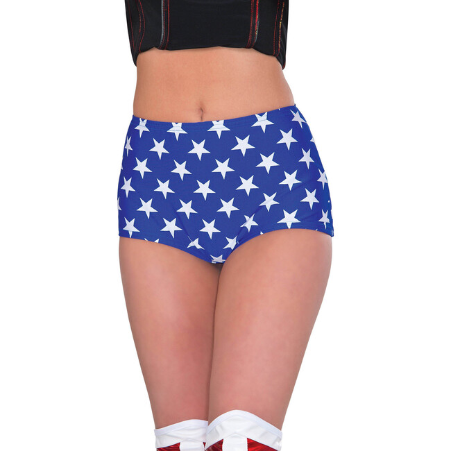 Wonder Woman Adult Boy Shorts, Multi - Costumes - 1