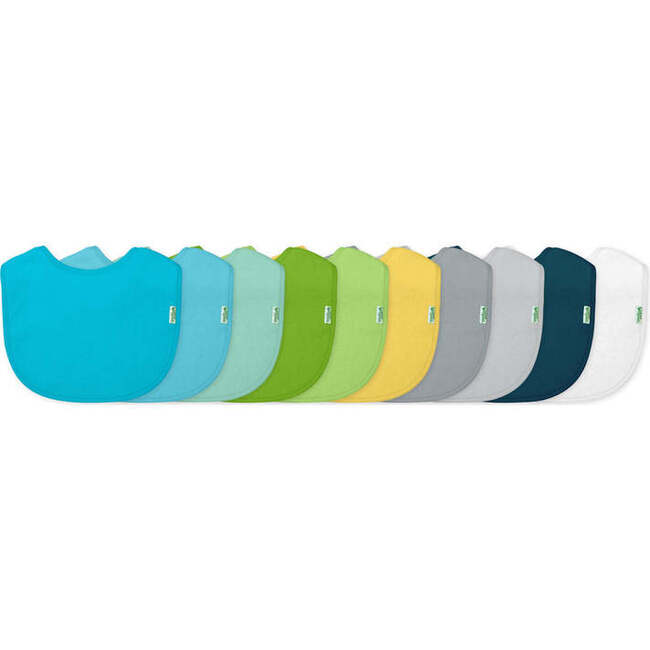 Stay-Dry Infant Bibs, Aqua
