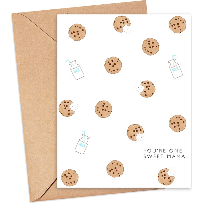 You're One Sweet Mama Greeting Card, Brown