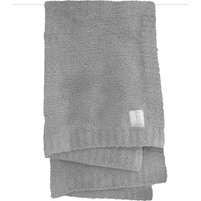 Plush Chenille Knit Blanket, Silver - Blankets - 1