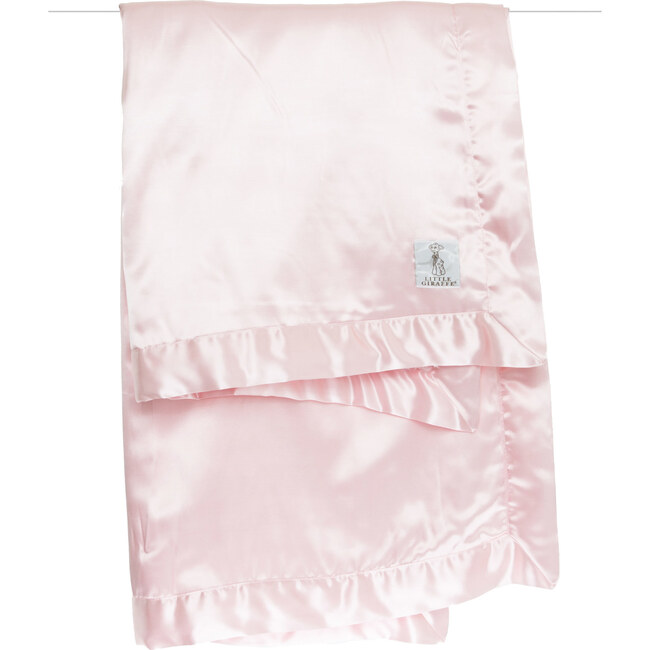 Chenille Satin Blanket, Pink - Blankets - 1
