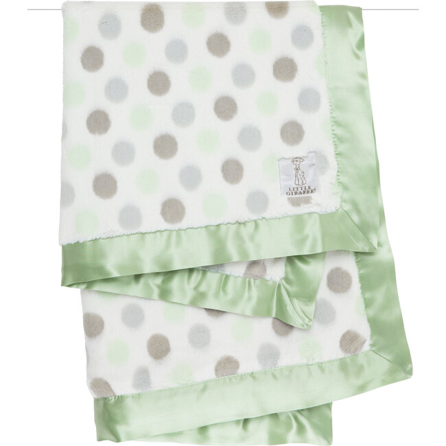 Luxe Dot Blanket, Celadon - Blankets - 1