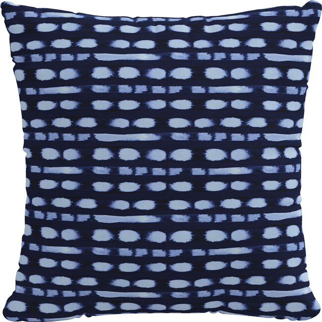 Decorative Pillow, Blot Stripe Cobalt