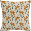 Decorative Pillow, Vanves Floral Ochre Teal - Decorative Pillows - 1 - thumbnail