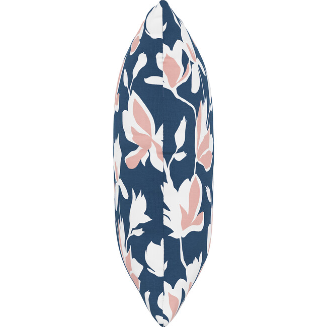 Decorative Pillow, Silhouette Floral Navy Blush - Decorative Pillows - 3
