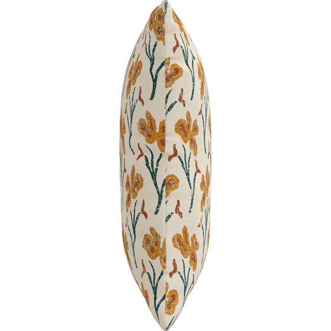 Decorative Pillow, Vanves Floral Ochre Teal - Decorative Pillows - 3