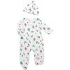 Jingle Bells Onesie + Hat, Green - Pajamas - 1 - thumbnail