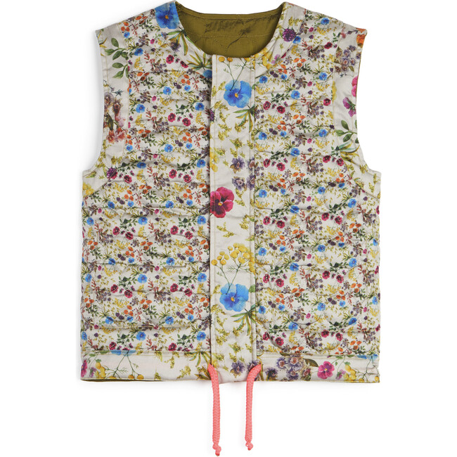 Antero Green Padded Flowers - Vests - 3