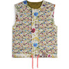 Antero Green Padded Flowers - Vests - 3 - thumbnail