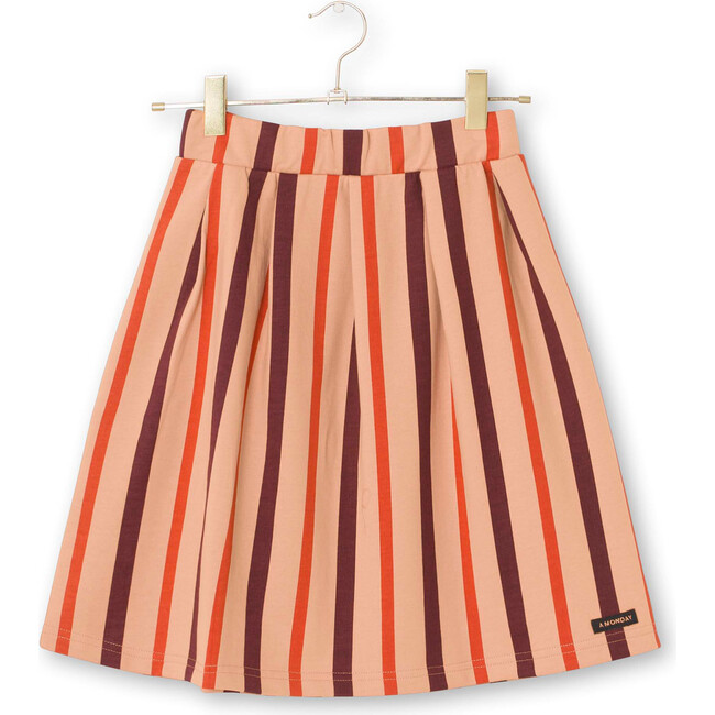 Beanna Skirt, Toasted Nut Stripe