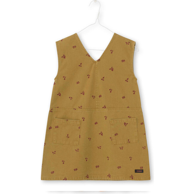 Calia Dress, Dull Gold Print - Dresses - 1