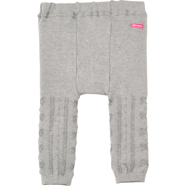 Lovely Cable-Knit Leggings, Grey
