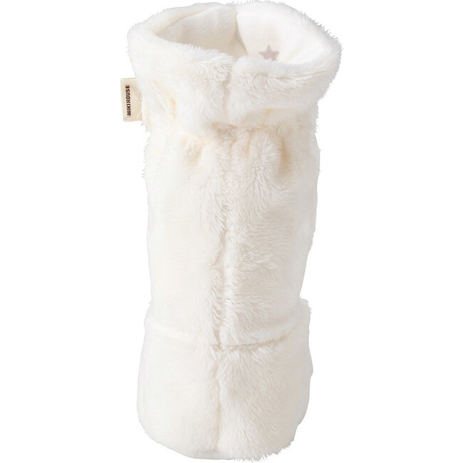 Micro Faux Fur Booties, White - Booties - 2