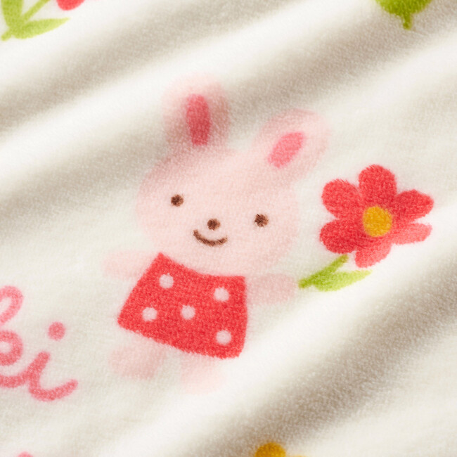 Usako Flower Garden Cotton Sleeping Blanket, Pink - Sleepbags - 4