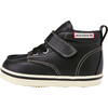 Faux-Laced Leather High Tops, Black - Boots - 4