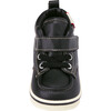 Faux-Laced Leather High Tops, Black - Boots - 6