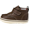 Faux-Laced Leather High Tops, Brown - Boots - 4 - thumbnail