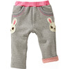 Bunny Sweatpants, Pink - Pants - 1 - thumbnail