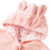 Micro Faux Fur Baby Poncho, Pink - Robes - 9