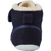 Sherpa-Lined High Top First Walker Shoes, Navy - Sneakers - 2 - thumbnail