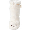 Micro Faux Fur Booties, White - Booties - 6