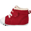 Sherpa-Lined High Top First Walker Shoes, Red - Sneakers - 4